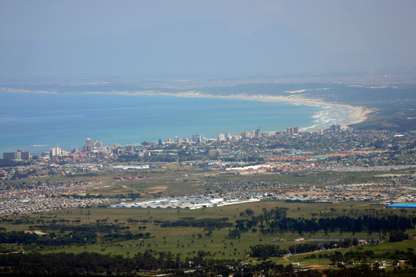 Aerial view of False Bay Coast, Cape Town, South Africa