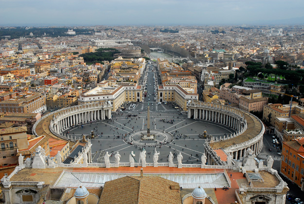 What to do in Rome: The view of Rome from atop of St Peters Cathedral